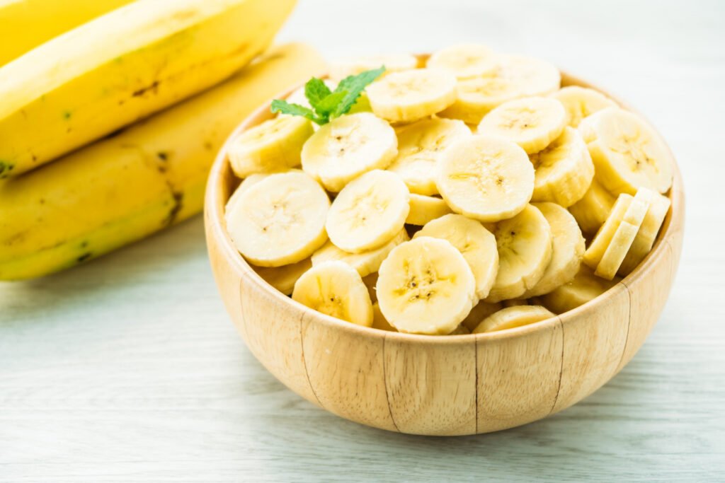 Best fruits for protein intake  in banana 